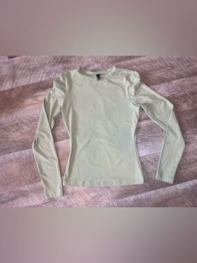 Trendy Queen Light Sage Crewneck Top
